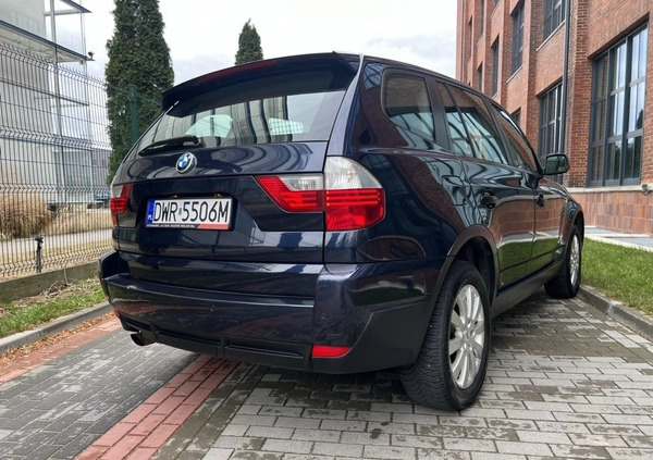 BMW X3 cena 23900 przebieg: 285000, rok produkcji 2008 z Wrocław małe 326